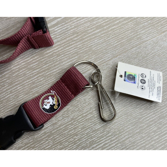Florida State Seminoles FSU Noles Officially Licensed NCAA Lanyard Keychains NWT - Picture 2 of 6